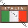 Patch ricamo Italia rettangolare sabbia